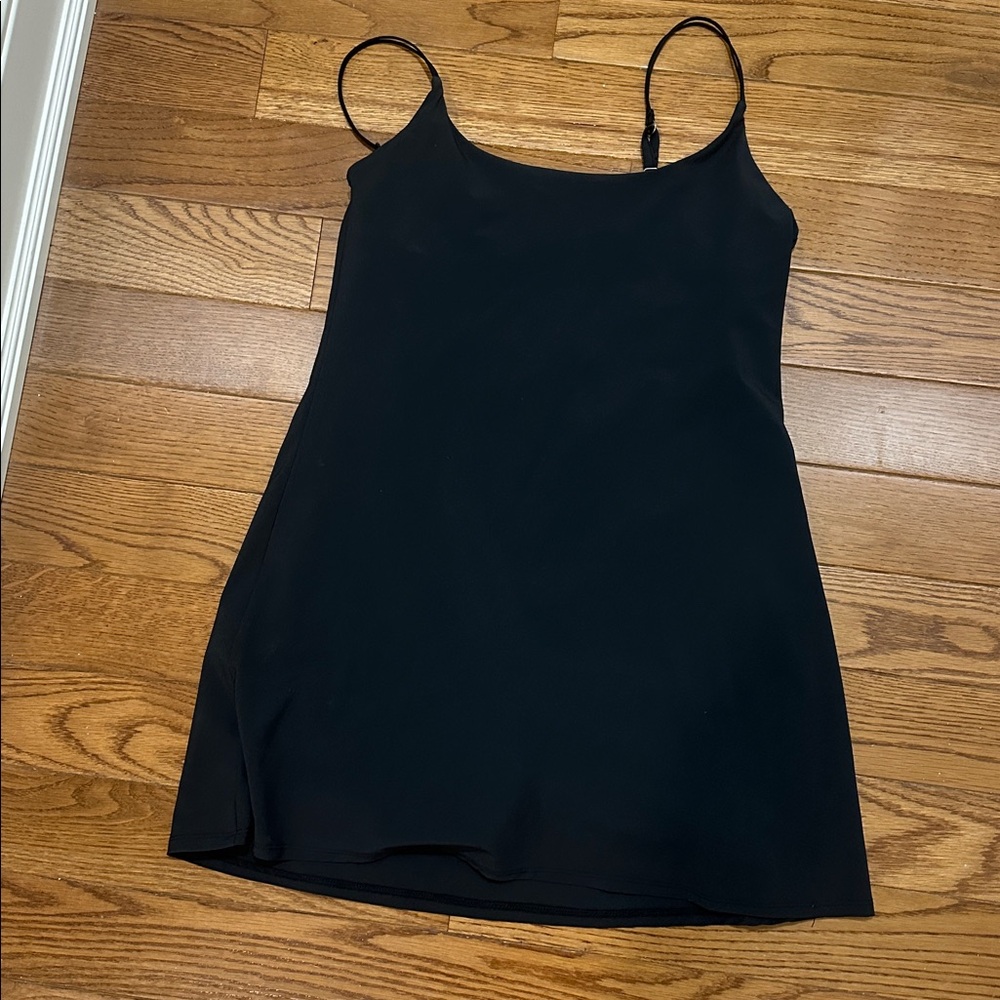 Abercrombie & Fitch Black Strappy Dress - Built in Shorts